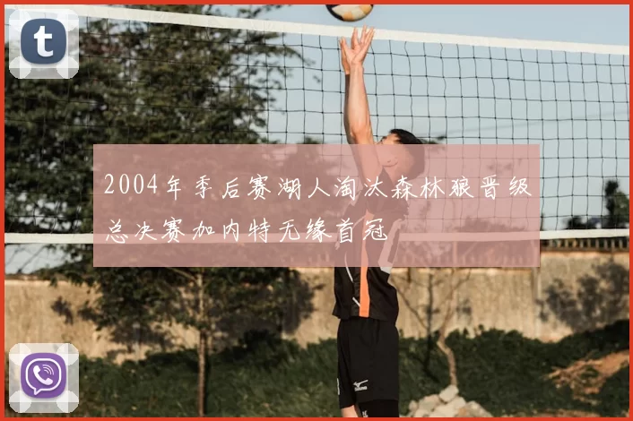 2004年季后赛湖人淘汰森林狼晋级总决赛加内特无缘首冠